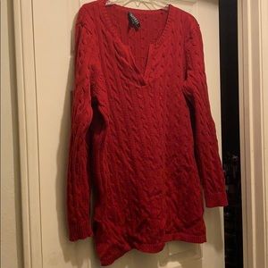 Red Ralph Lauren Sweater 1X